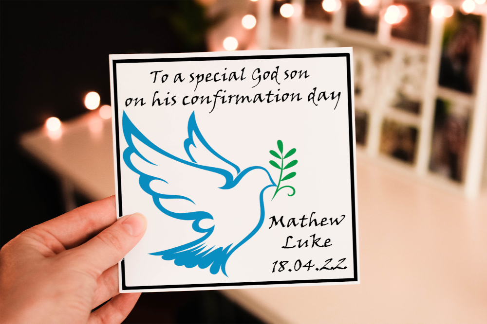 God Son Confirmation Day Card, Confirmation Card For God Son